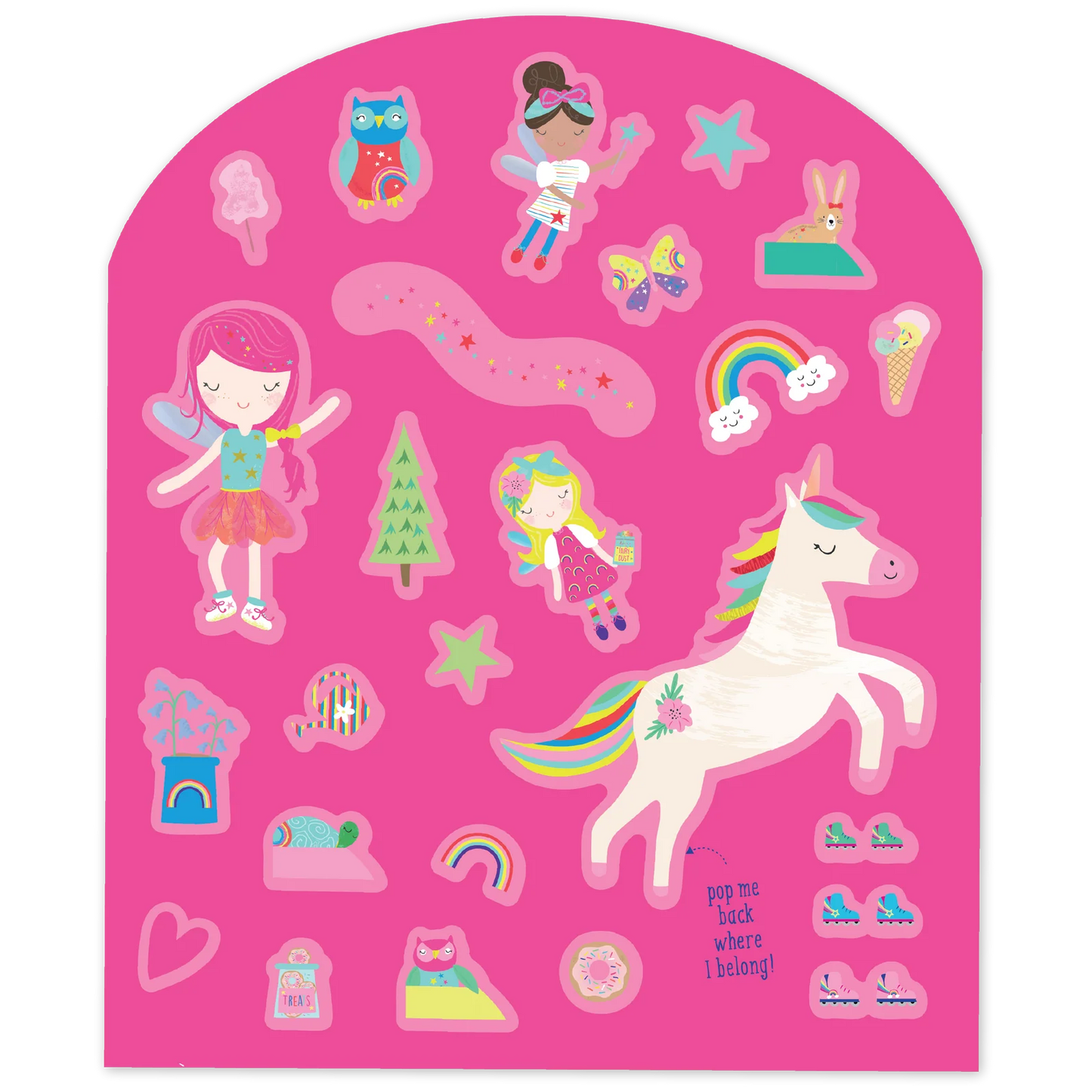 Stick N Play - Rainbow Fairy Reusable Stickers & Sticker Scene Book