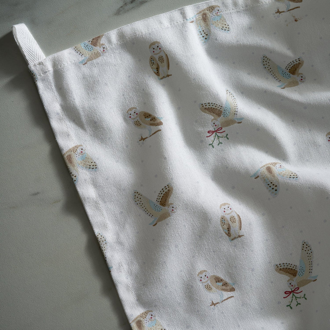 Snowy Owls Tea Towel