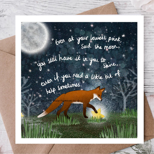 ‘Shine’ Single Greeting Card