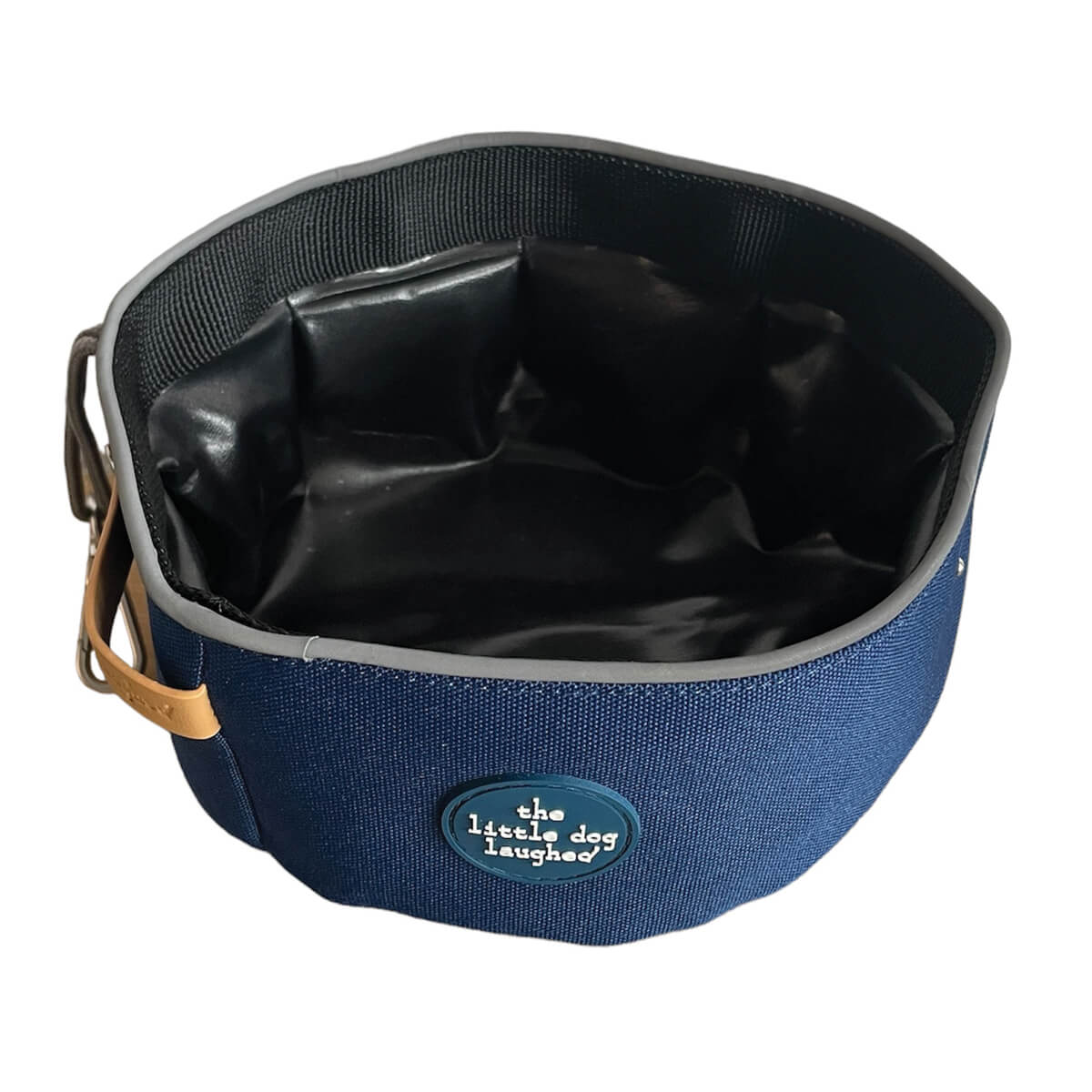 Foldable Dog Travel Bowl | Little Dog Laughed - Navy