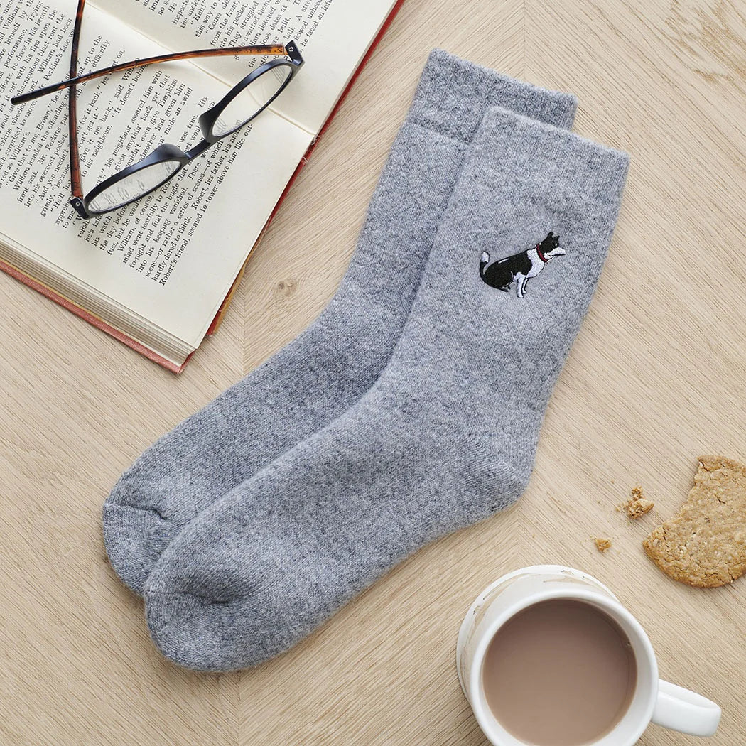 Sweet William Border Collie Dog Walking Socks