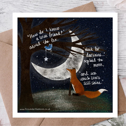 ‘A True Friend’ Single Greeting Card