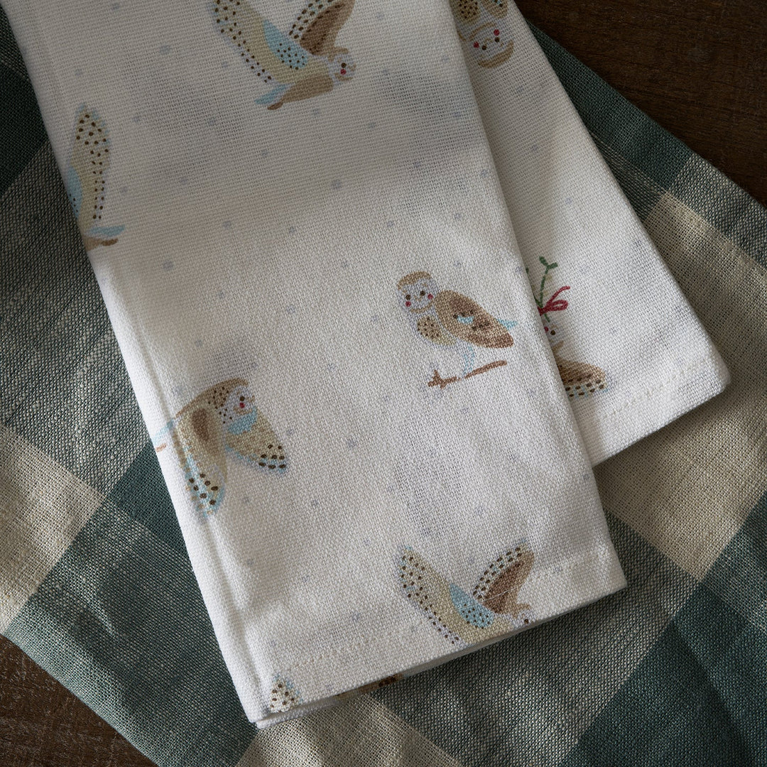 Snowy Owls Napkins (Set of 4)