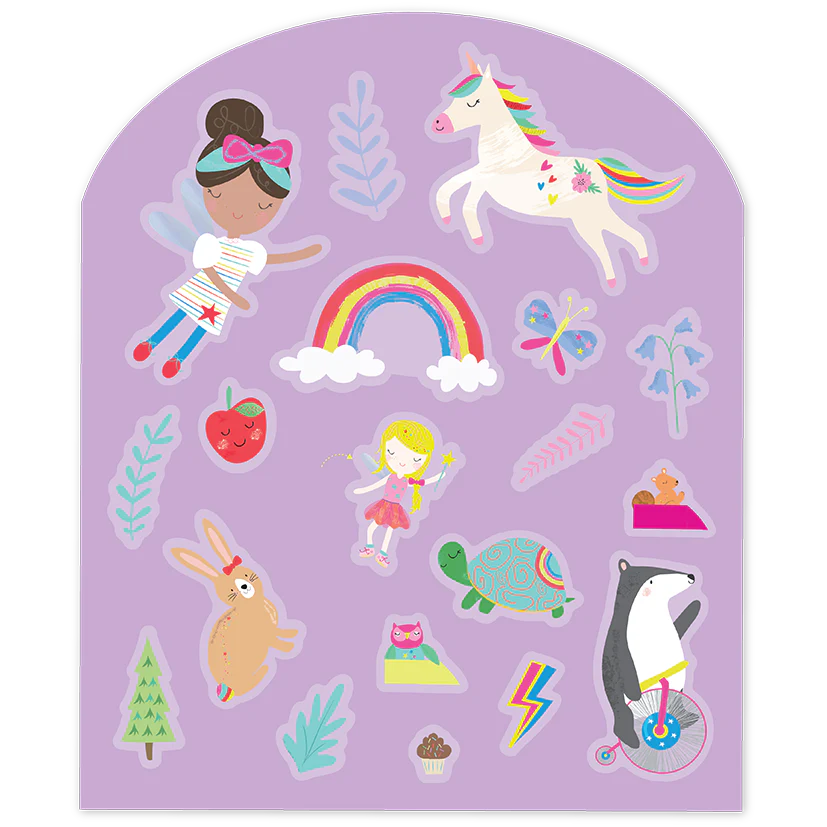 Stick N Play - Rainbow Fairy Reusable Stickers & Sticker Scene Book