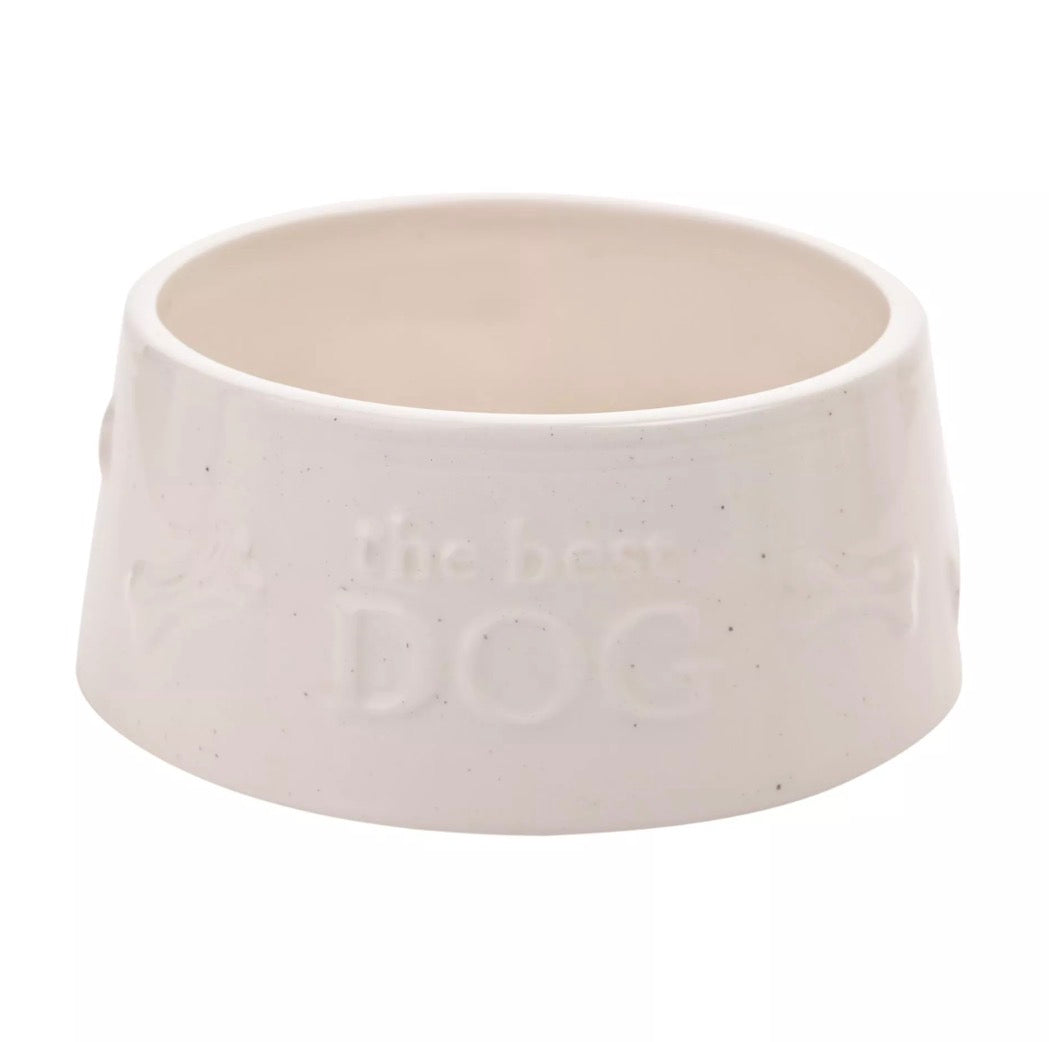 Best Of Breed Paw Prints Large Dog Bowl-  "THE BEST DOG"