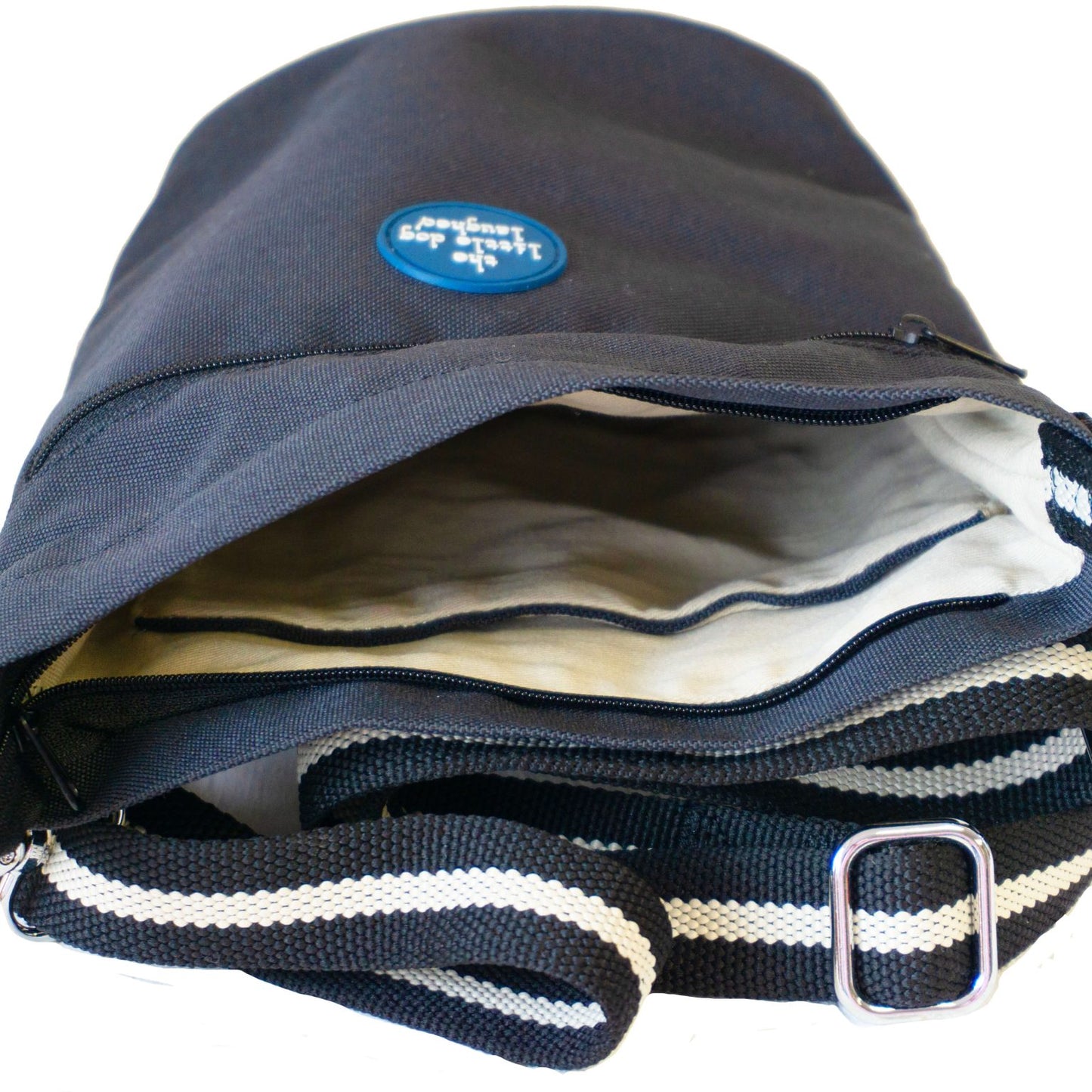 Little Dog Laughed Dog Walking Bag Charcoal