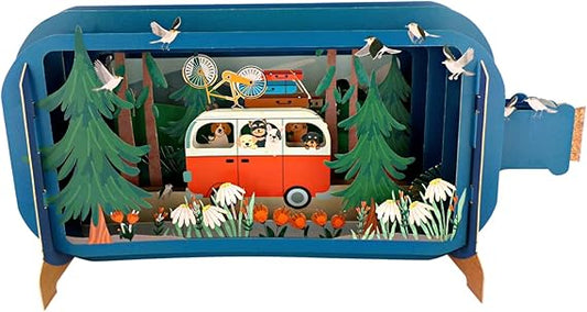 Alljoy Design Campervan Message In A Bottle Card
