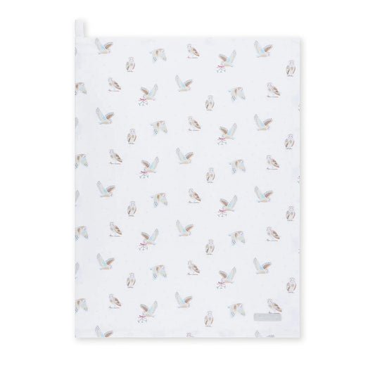 Snowy Owls Tea Towel