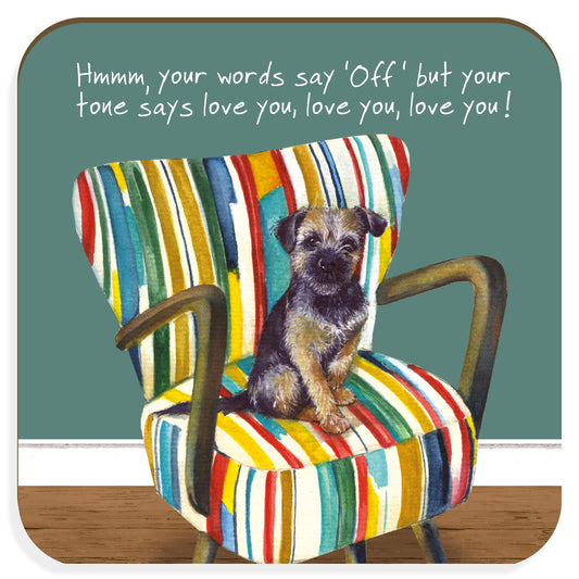 Border Terrier Coaster | Little Dog Laughed