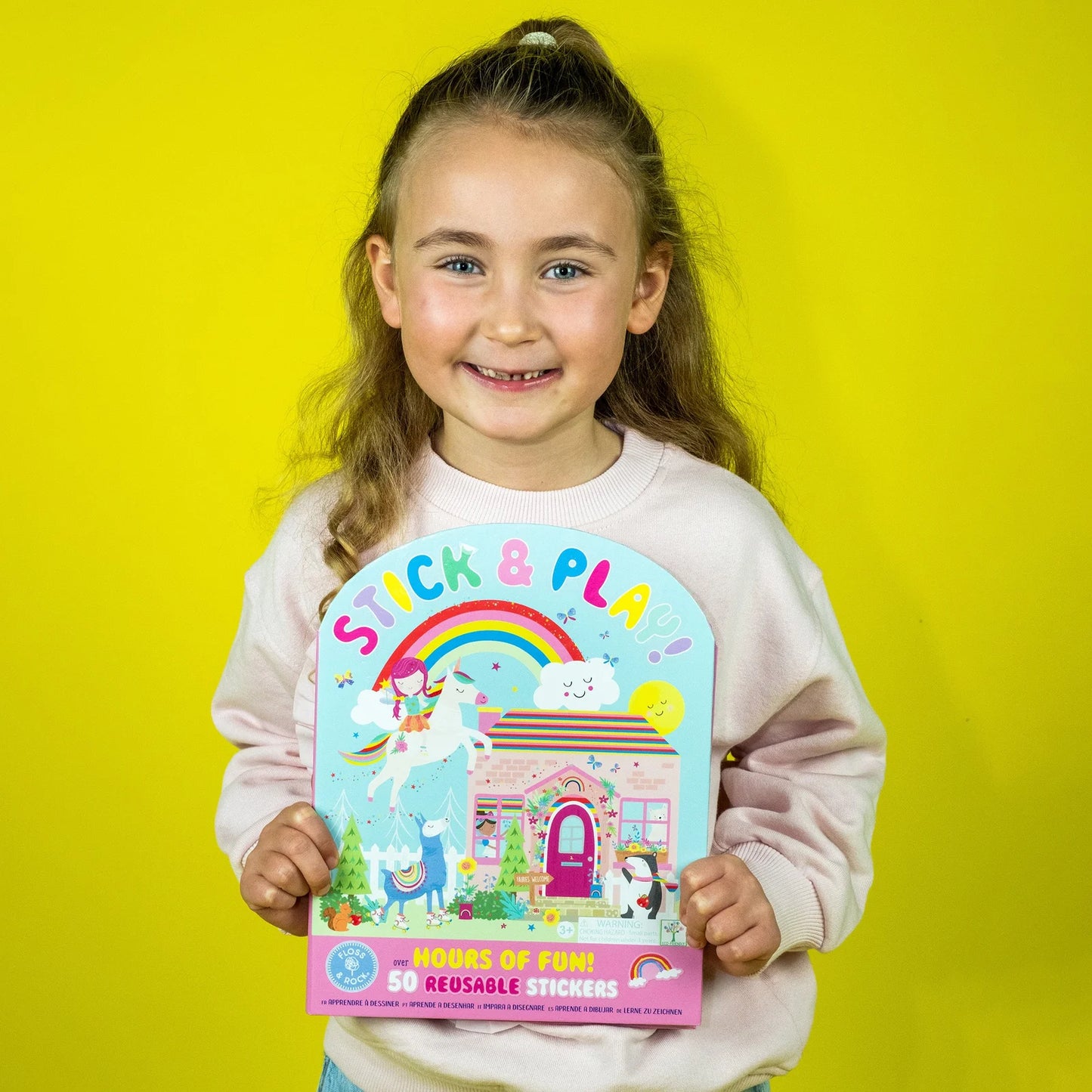 Stick N Play - Rainbow Fairy Reusable Stickers & Sticker Scene Book