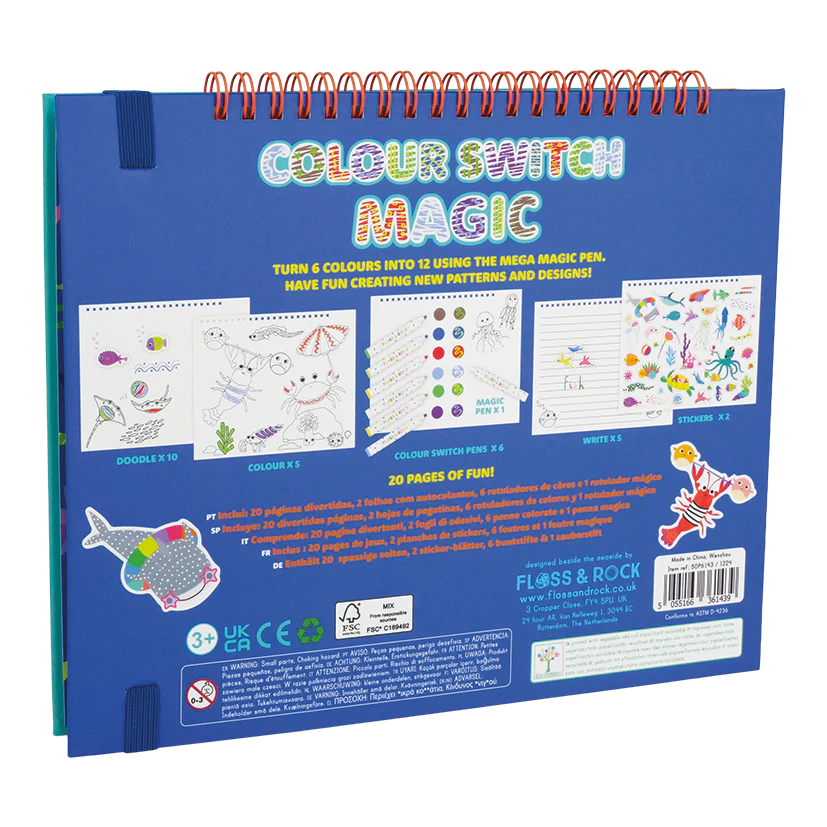 Colour Switch Magic Pens & Book - Ocean Adventures