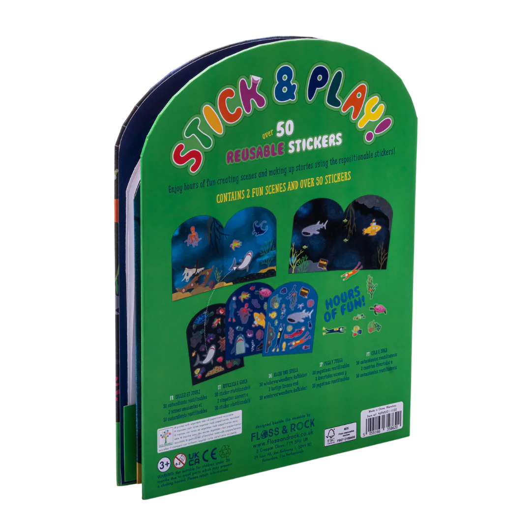 Stick N Play - Deep Sea Reusable Stickers & Sticker Scene Book