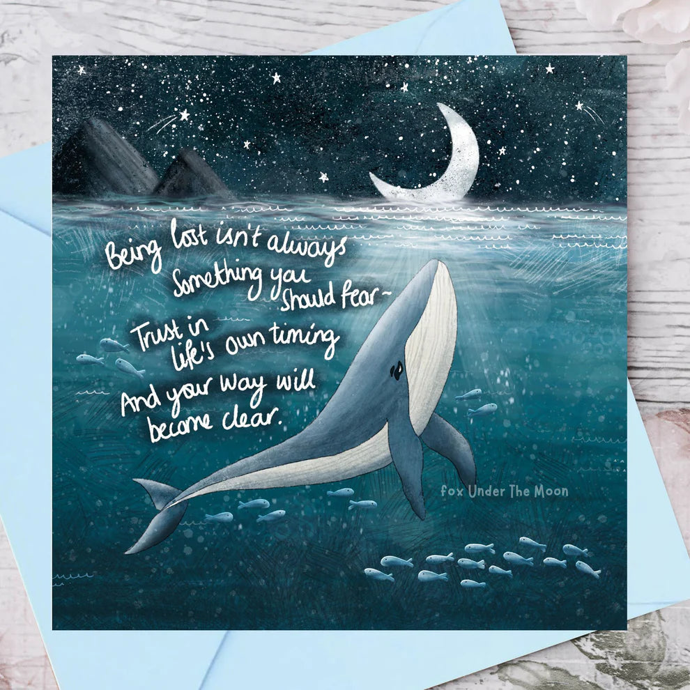 'Find Your Way' Single Greeting Card By Fox Under The Moon