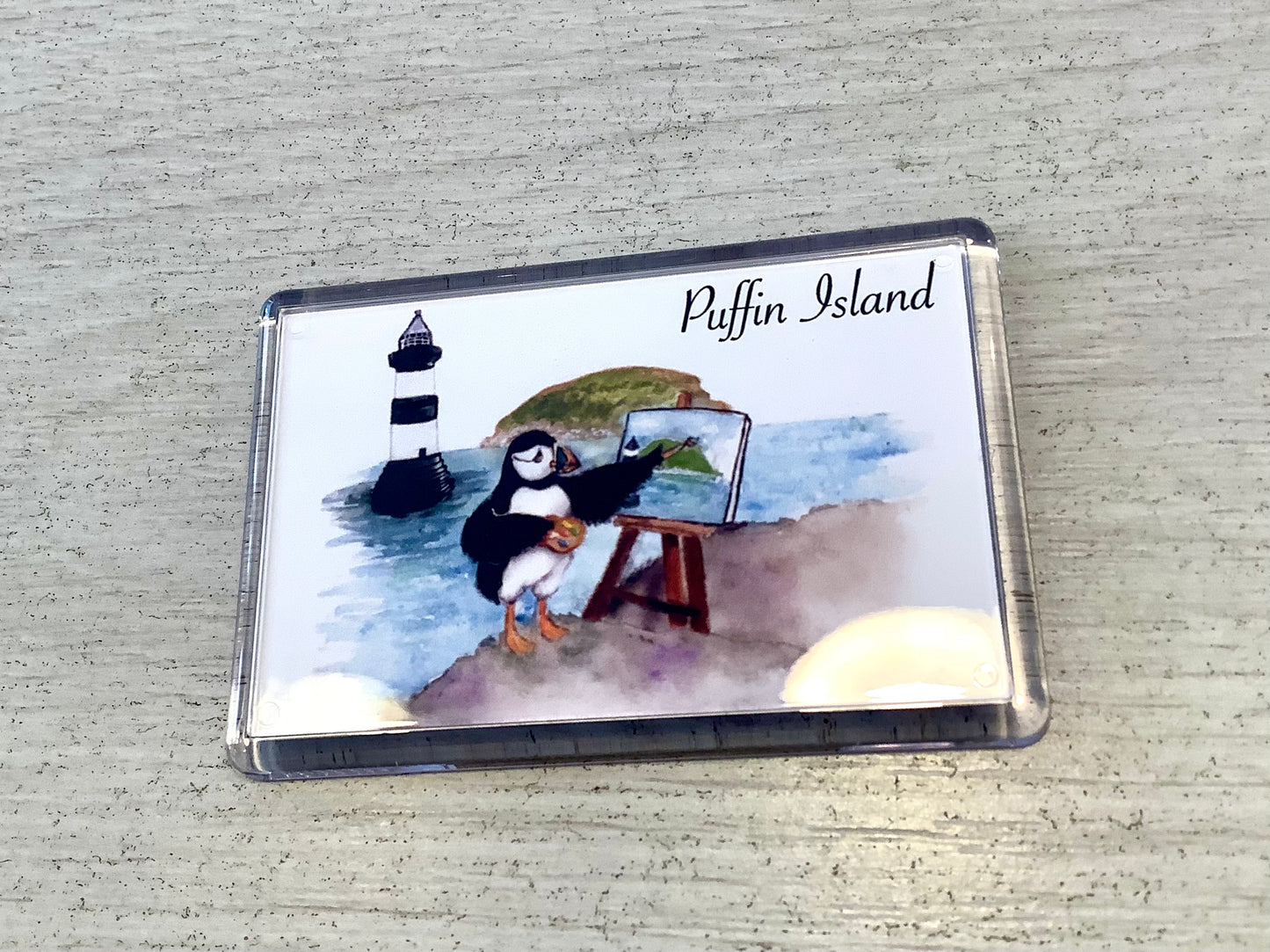Puffin Prints Puffin Island Magnet