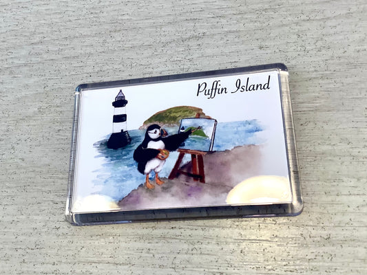 Puffin Prints Puffin Island Magnet