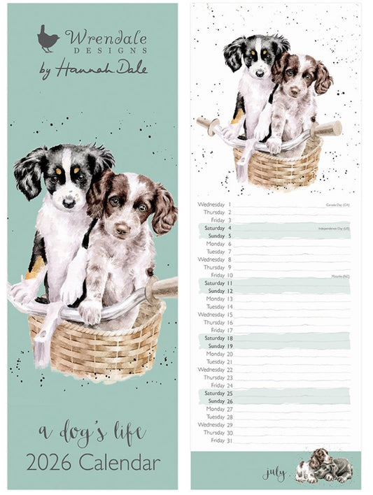 A Dog’s Life Slim 2026 Calender