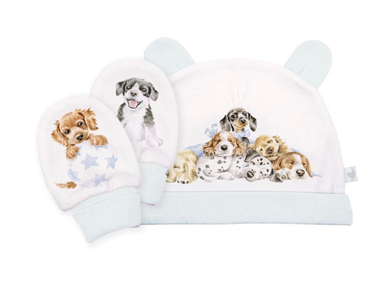 Wrendale Little Paws Woodland Animal Hat And Mitten Set