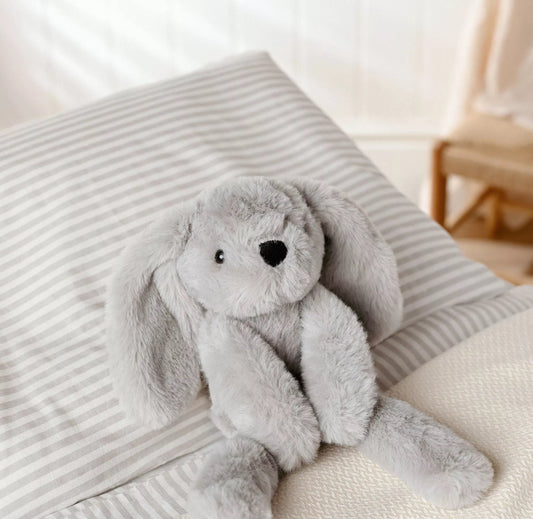 Theo the Long Leg Grey Bunny Plush 35cm