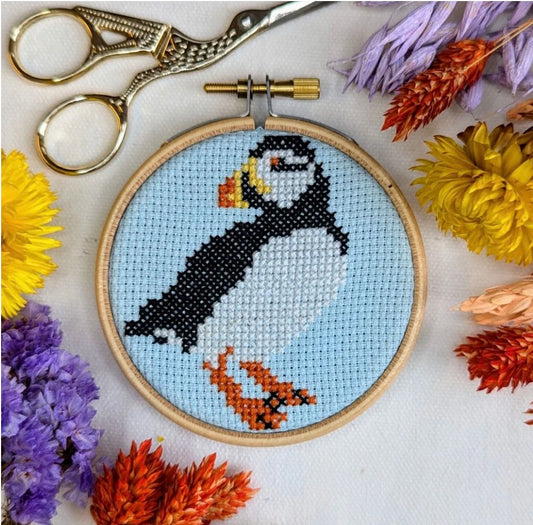 Paraffle Mini Puffin Cross Stitch Kit