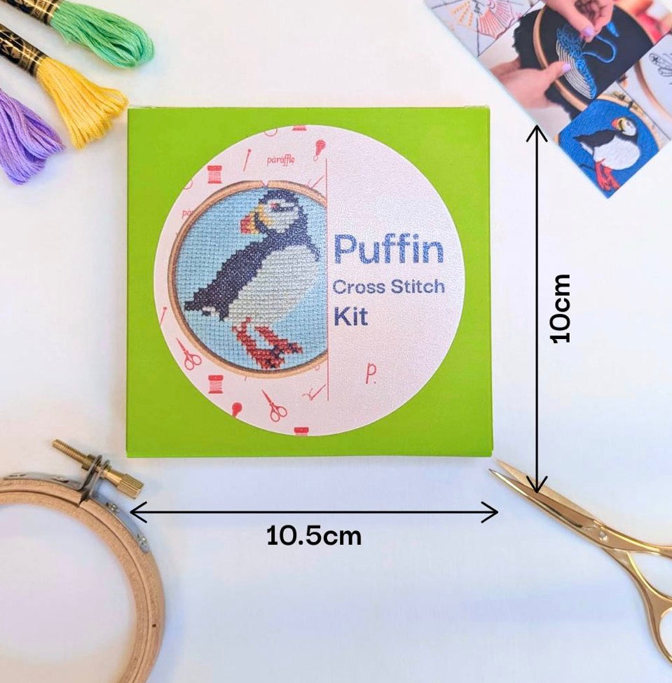 Paraffle Mini Puffin Cross Stitch Kit