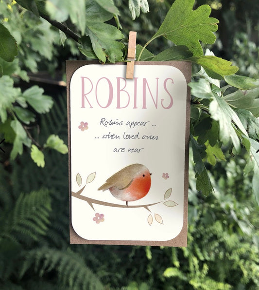 Ginger Betty “Robins Appear” Keepsake Card