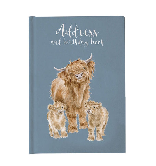 The Highlader Highland Cow Address Book