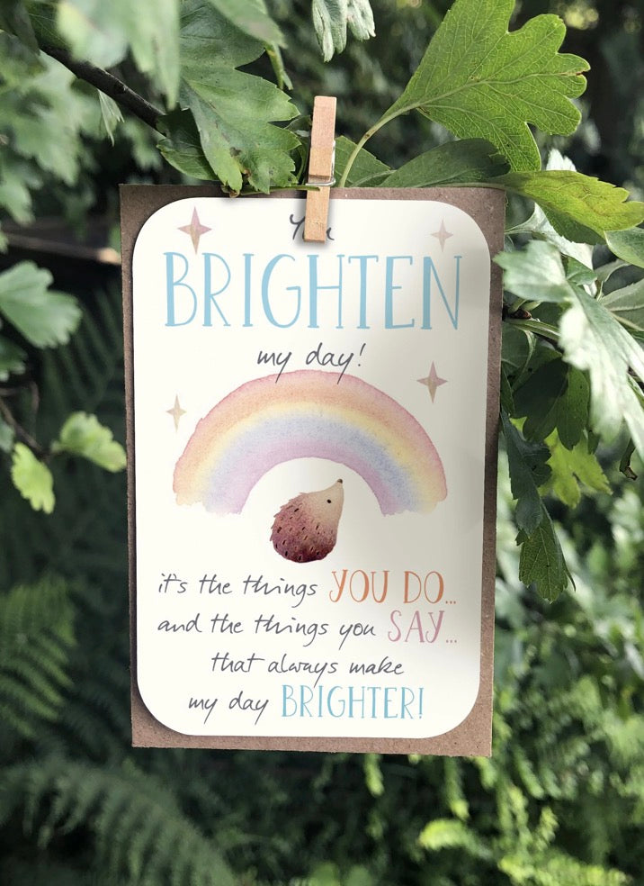 Ginger Betty “You Brighten My Day” Keepsake Card