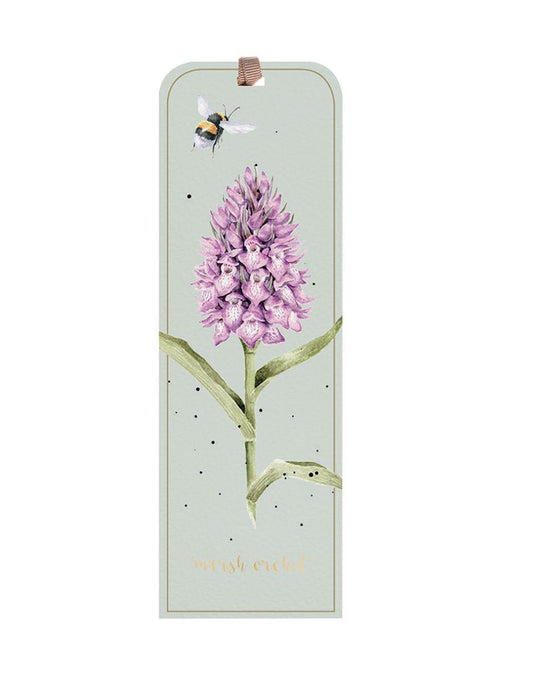 The Marsh Orchid Bee Bookmark