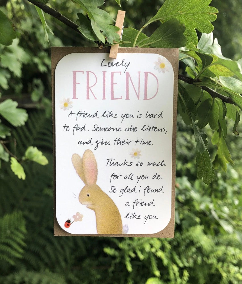 Ginger Betty “Lovely Friend” Keepsake Card
