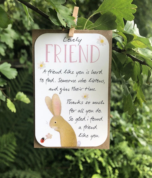 Ginger Betty “Lovely Friend” Keepsake Card