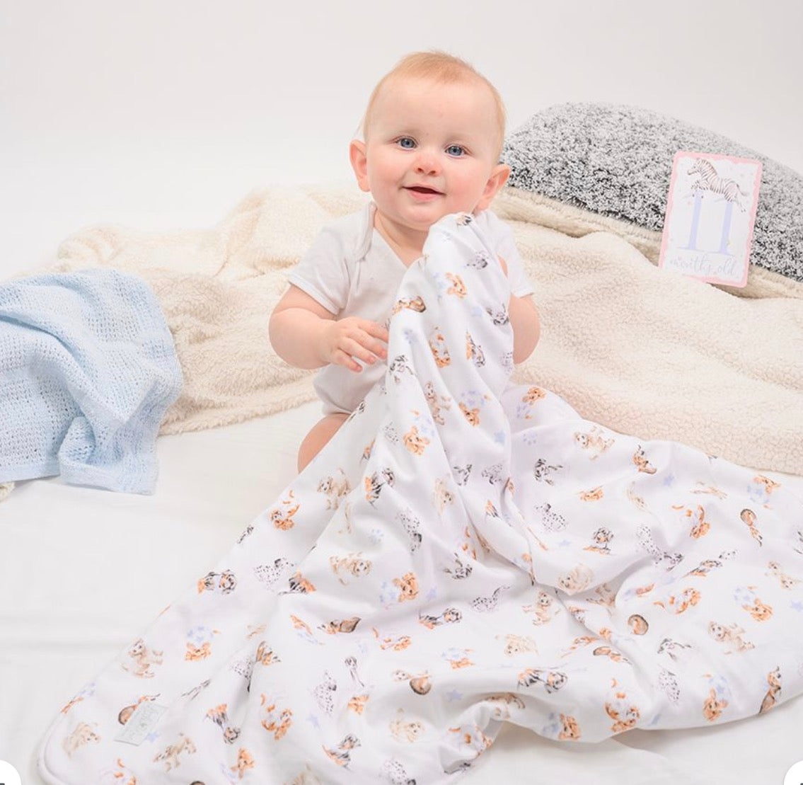 Wrendale Little Paws Baby Blanket