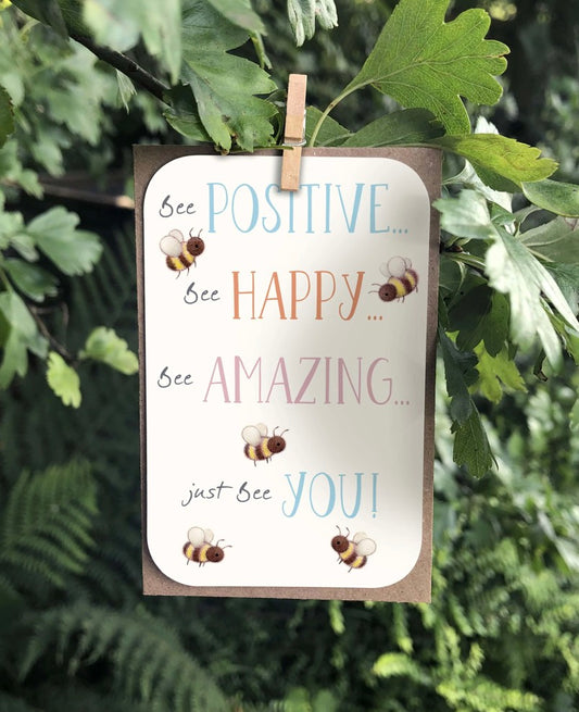 Ginger Betty “Bee Positive” Keepsake Card