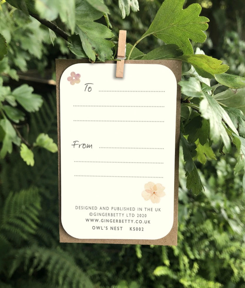 Ginger Betty “Robins Appear” Keepsake Card