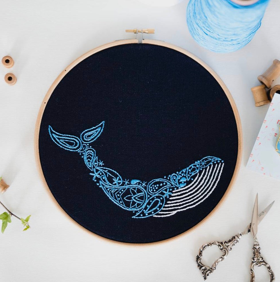 Paraffle Whale Embroidery Kit