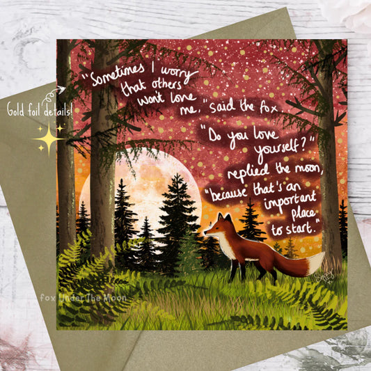 ‘Love Yourself' Single Greeting Card