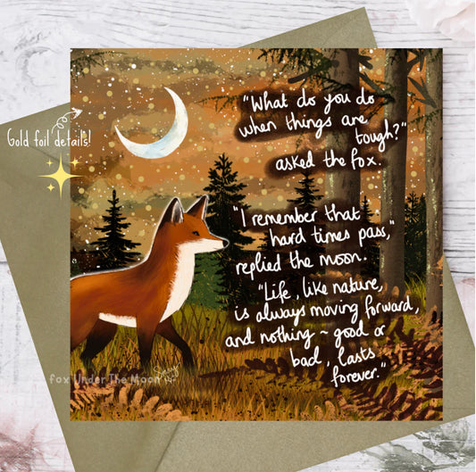 ‘Moving Forward' Single Greeting Card