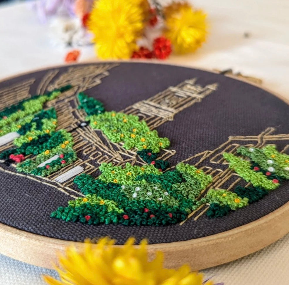 Paraffle Circus Lane Embroidery Hoop Kit