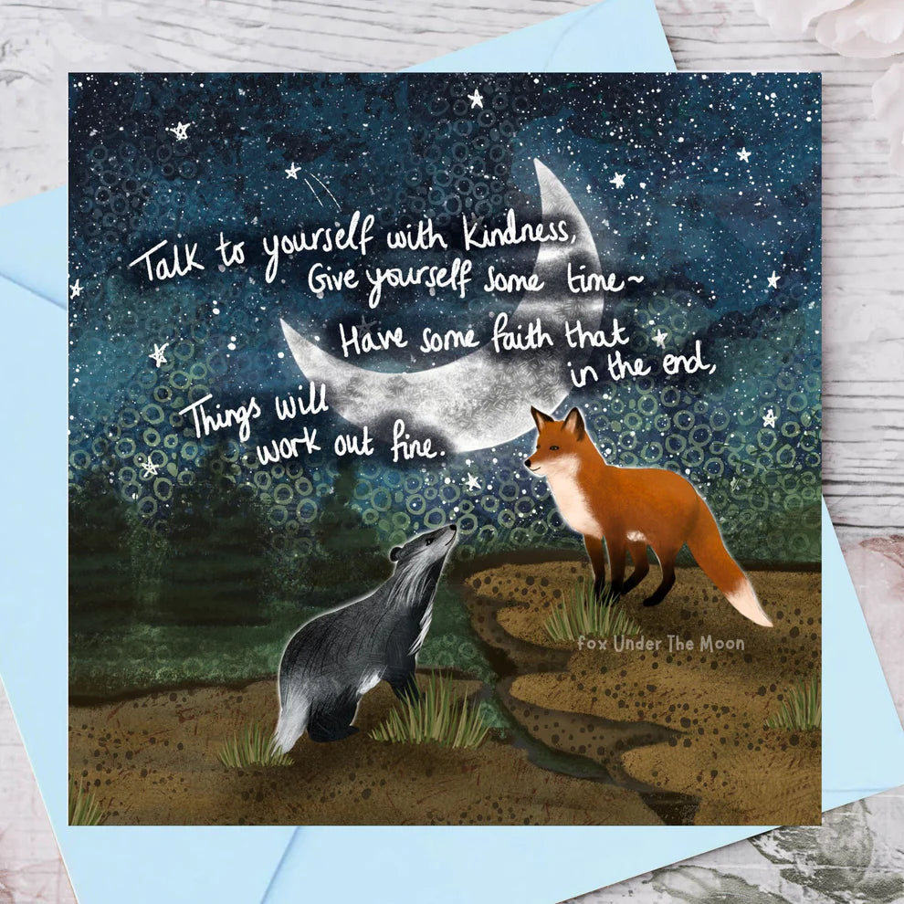 'Have Faith' Single Greeting Card By Fox Under The Moon