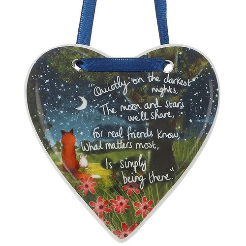 Fox Under The Moon Hanging Heart - Real Friends