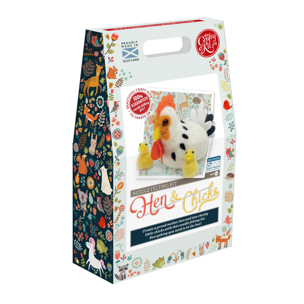 Hens & Chicks Needle Felting Craft  Kit