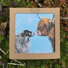Festive farm boxed Christmas cards