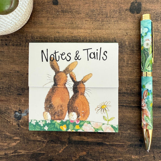 Notes & Tails Mini Rabbit Magnetic Notepad