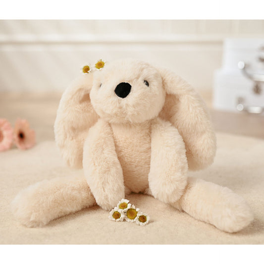 Talia the Long Leg Cream Bunny Plush 35cm