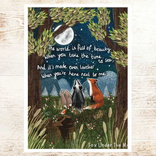 ‘Next to Me' Art Print