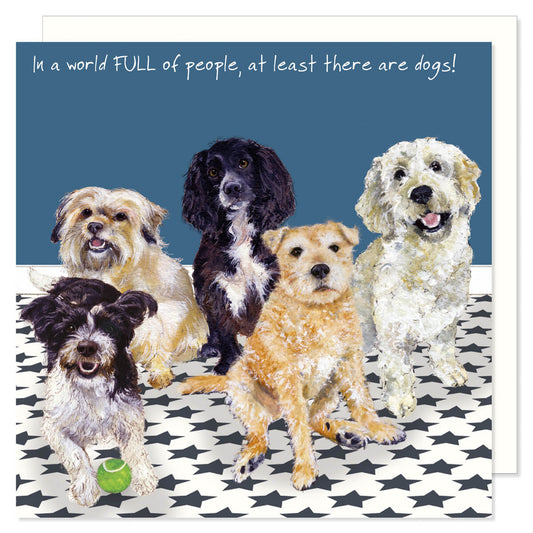 Card - Funny Dogs full people