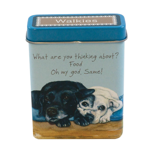 Black Labrador Walkies Treat Tin