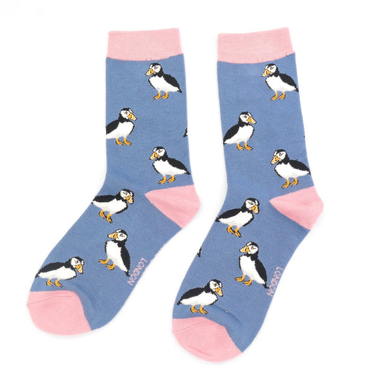 Miss Sparrow Puffin Socks Denim