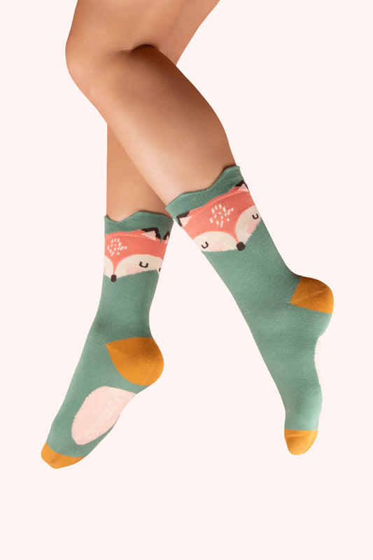 Powder Foxy Character Socks