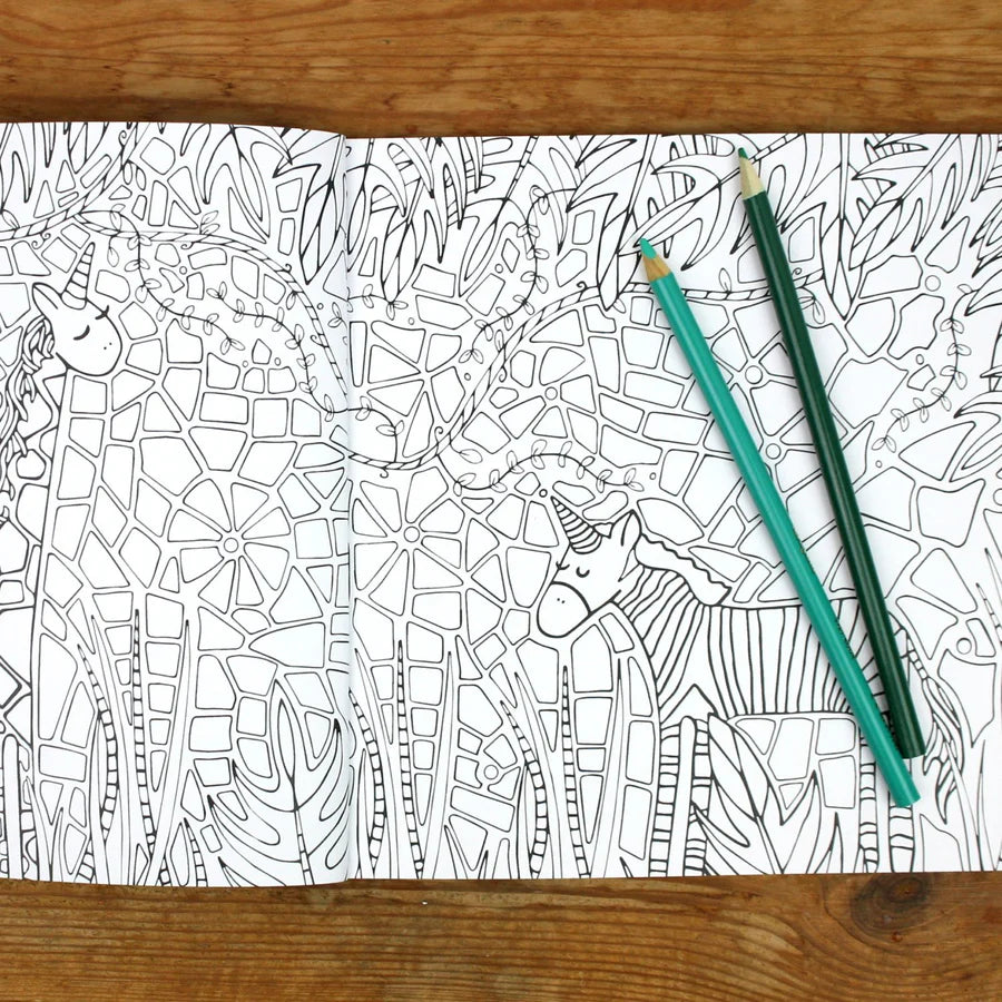 Neon Magpie Unicorn Colouring Book