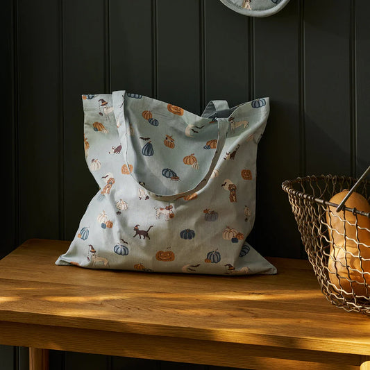 Paws and Pumpkins Folding Shopping Bag